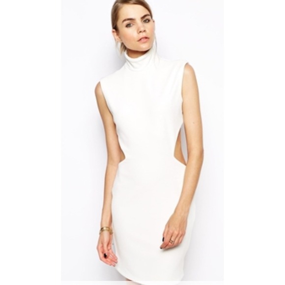 Solace London Stone Mini Dress With Cut‎ Out Back US 10 - Picture 1 of 10